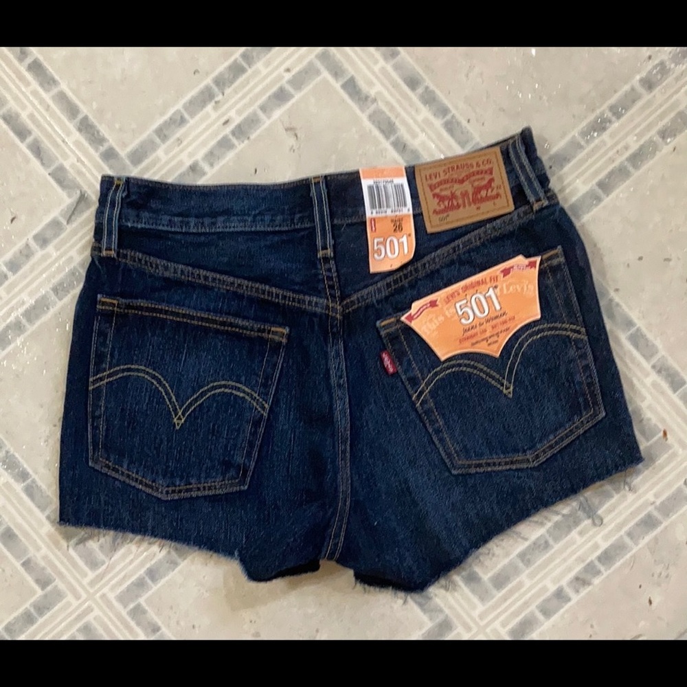 | Blue Levi Jean Shorts |